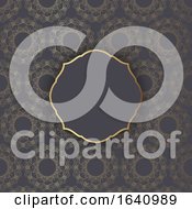 Poster, Art Print Of Decorative Pattern Background In Gold And Black