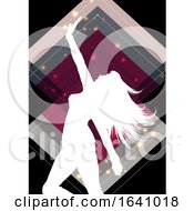 Female Silhouette On An Abstract Background