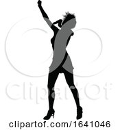 Singer Pop Country Or Rock Star Silhouette Woman