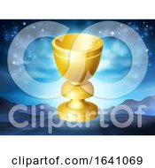 Poster, Art Print Of Holy Grail Cup Gold Chalice Goblet