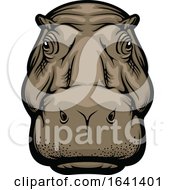 Poster, Art Print Of Hippo Face