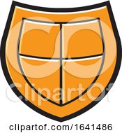Orange Shield Icon