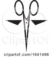 Black And White Pair Of Scissors by Lal Perera