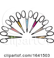 Arch Of Colorful Scissors