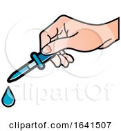Hand Using A Dropper by Lal Perera
