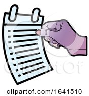 Hand Holding A List by Lal Perera