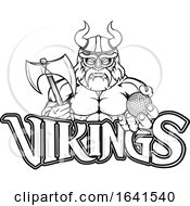 Poster, Art Print Of Viking Golf Sports Mascot