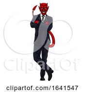Poster, Art Print Of Businessman Evil Devil In Suit