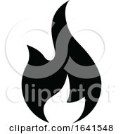 Poster, Art Print Of Black And White Flame Icon