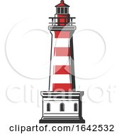 Poster, Art Print Of Red And White Lighthouse