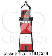 Poster, Art Print Of Red And White Lighthouse
