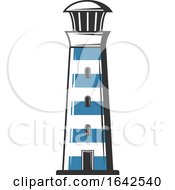 Blue And White Lighthouse