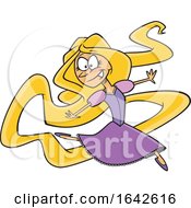 Cartoon Rapunzel Dancing by toonaday