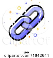 Poster, Art Print Of Icon Of Chain Which Symbolizes Hyperlink For Seo Concept