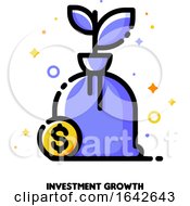 Icon Of Growing Money Tree With Dollar Sign For Financial Growth Concept by elena
