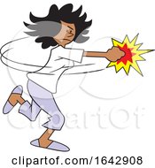 Poster, Art Print Of Cartoon Black Woman Fighting Back