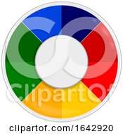 Poster, Art Print Of Multicoloured Round Border With Copy Space