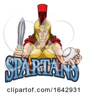Poster, Art Print Of Spartan Trojan Gladiator Baseball Warrior Woman