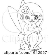 Poster, Art Print Of Black And White Fairy