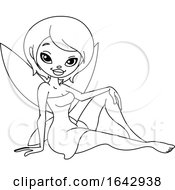 Poster, Art Print Of Black And White Fairy