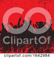 Poster, Art Print Of Grunge Party Crowd Background