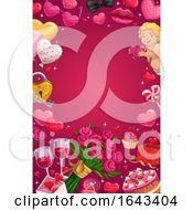 Poster, Art Print Of Wedding Or Valentines Day Border