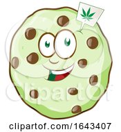 Cartoon Cannabis Cookie Character by Domenico Condello