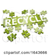 Poster, Art Print Of 3d Recycle Jigsaw