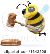 3d Honey Bee Auctioneer With Auction Gavel by Steve Young
