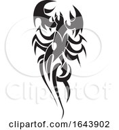 Black And White Scorpion Tattoo Design by Morphart Creations