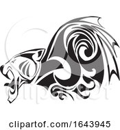 Poster, Art Print Of Black And White Panther Tattoo Design