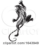 Poster, Art Print Of Black And White Panther Tattoo Design