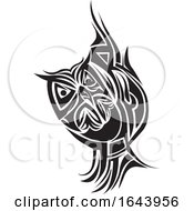 Poster, Art Print Of Black And White Owl Tattoo Design