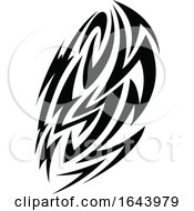 Poster, Art Print Of Black And White Abstract Tribal Tattoo Design