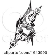 Black And White Abstract Tribal Tattoo Design by Morphart Creations