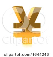 3d Gold Japanese Yen Currency Symbol