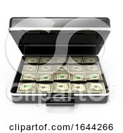 3d Briefcase Full Of Dollars