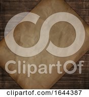 Poster, Art Print Of Grunge Style Wooden Texture With Old Paper Design
