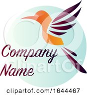 Flying Bird And Sample Text