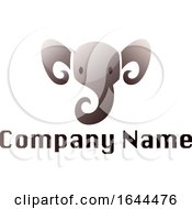 Elephant Face And Sample Text