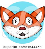 Poster, Art Print Of Cartoon Fox Face Avatar