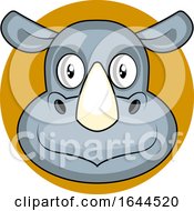 Cartoon Rhino Face Avatar