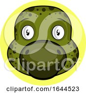 Poster, Art Print Of Cartoon Tortoise Face Avatar