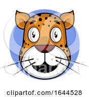 Poster, Art Print Of Cartoon Leopard Face Avatar