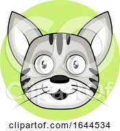 Poster, Art Print Of Cartoon Cat Face Avatar