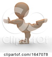 3D Morph Man In Yoga Pose by KJ Pargeter