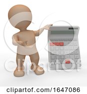 3D Morph Man With Calculator by KJ Pargeter