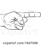 Poster, Art Print Of Hand Pointing Direction Finger Engraving Woodcut