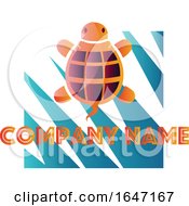 Poster, Art Print Of Turtle Logo Design With Sample Text