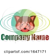 Red Panda Logo Design With Sample Text